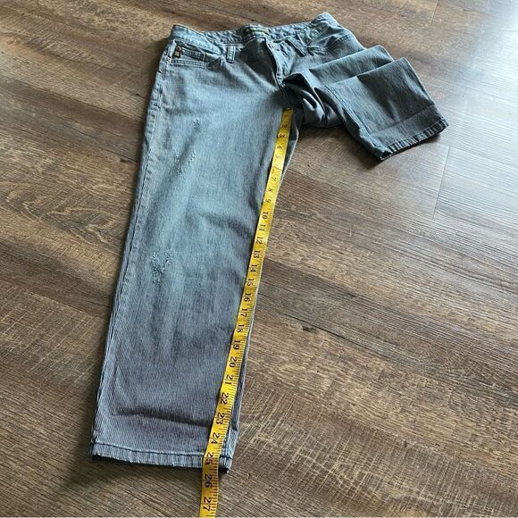 Eddie Bauer Jeans Indigo Stripe Lightly Distressed 2 Petite Outdoors - Picture 11 of 13